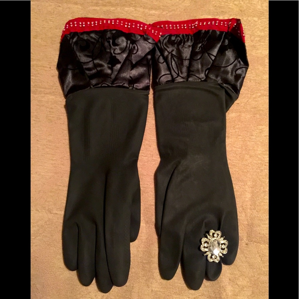 💎 Fancy Bling Ring rubber gloves